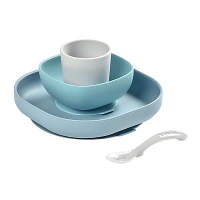 Béaba Silicone Dining Set | Blue