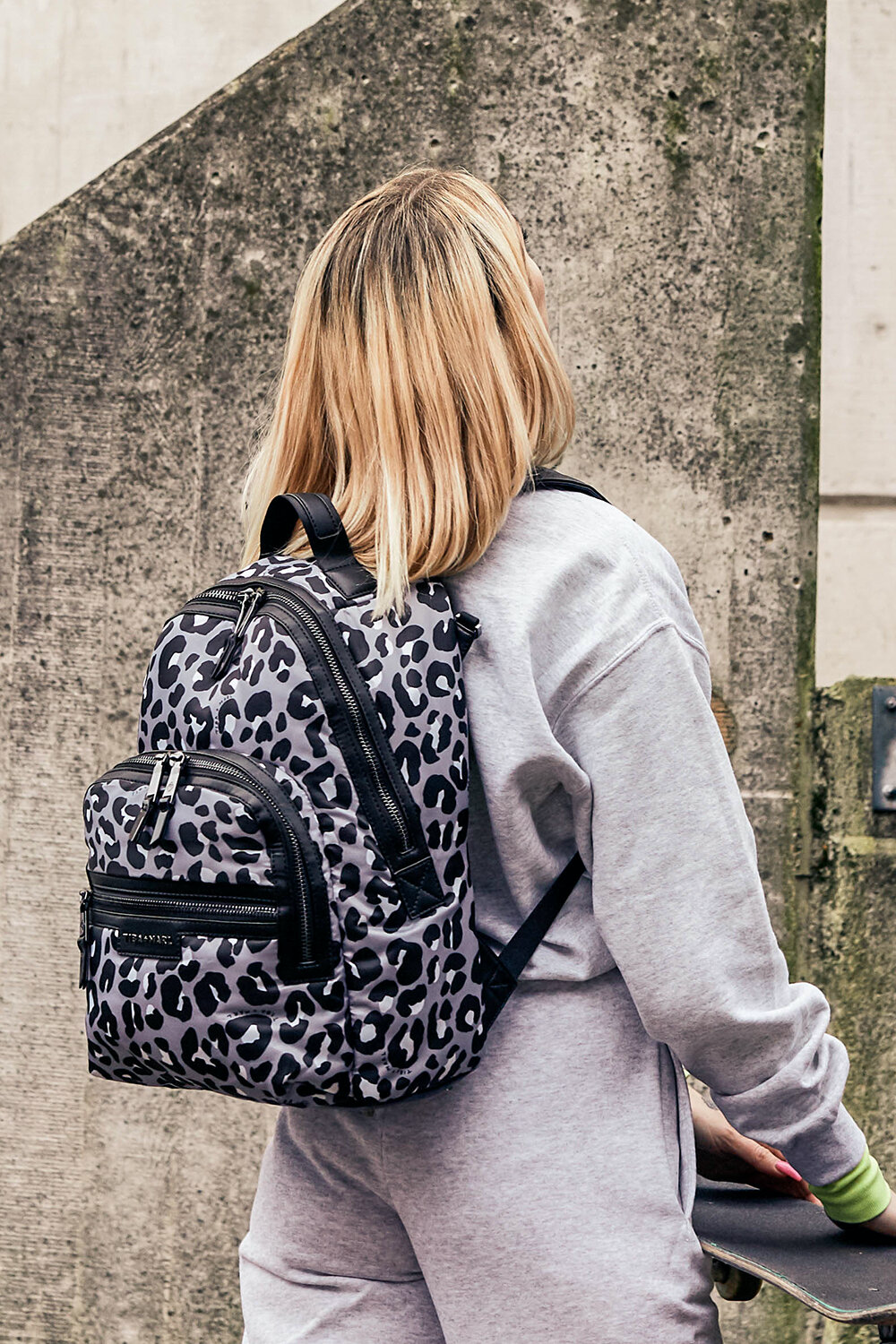 Tiba Marl Elwood Backpack Mono Leopard De Gele Flamingo