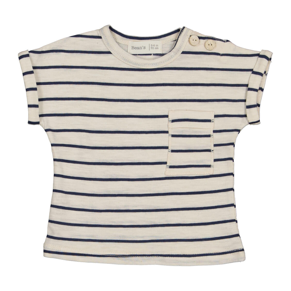 Bean's Quince Banana Striped T-Shirt | Blue