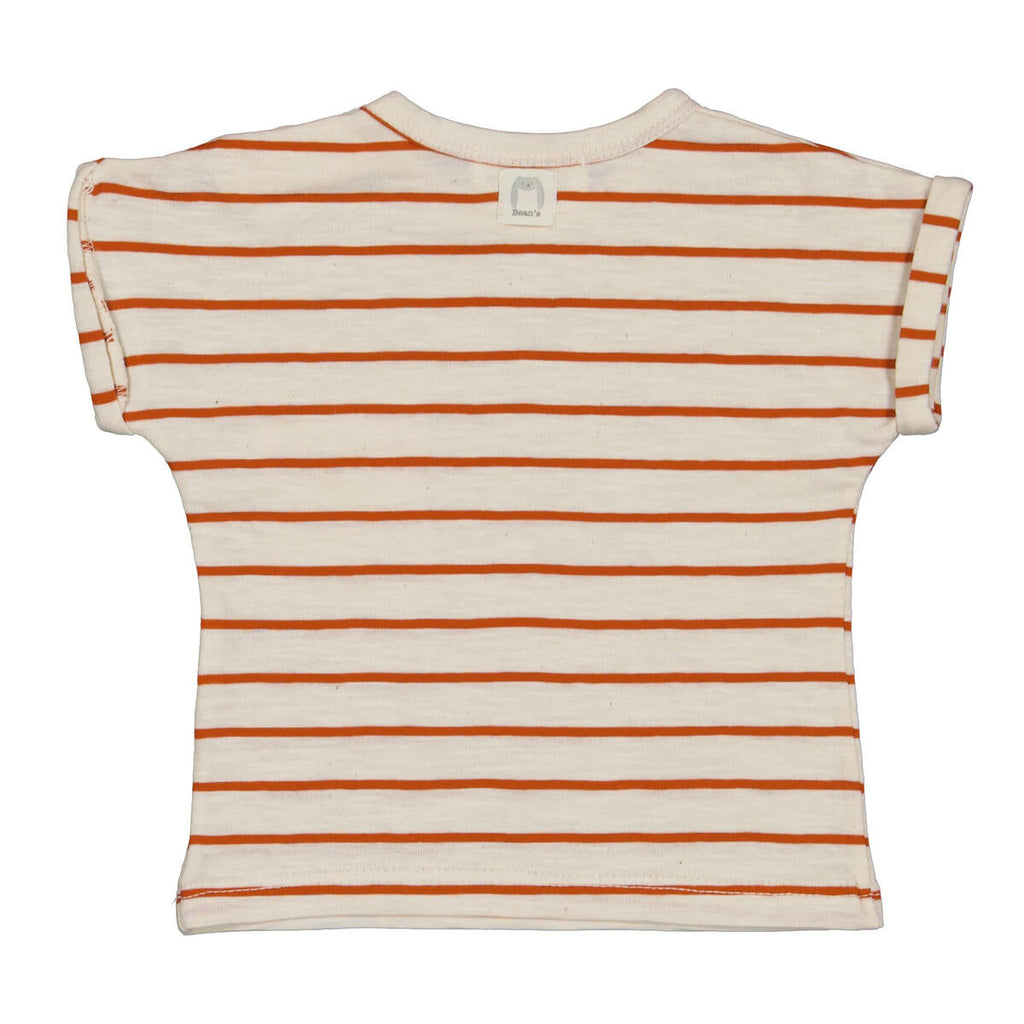 Bean's Quince Banana Striped T-Shirt | Brick