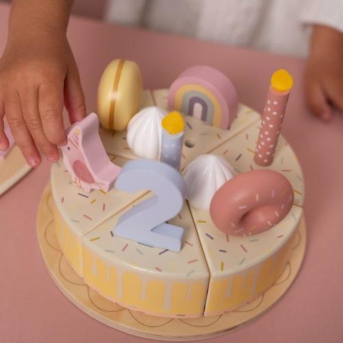 Little Dutch Wooden Birthday Cake | Pink