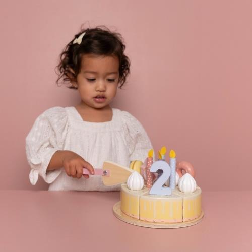 Little Dutch Wooden Birthday Cake | Pink