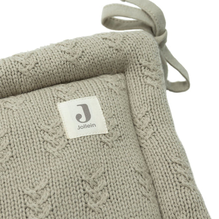 Jollein Play Pen / Bed Bumper 35x180 cm | Grain Knit Olive Green