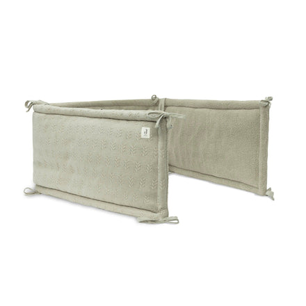 Jollein Play Pen / Bed Bumper 35x180 cm | Grain Knit Olive Green