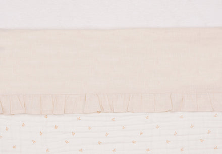 Jollein Sheet Crib 75x100cm | Ruffle Natural