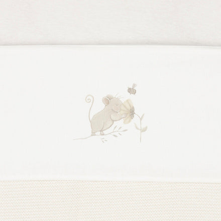 Jollein Fitted Sheet Crib 75x100cm | Dreamy Mouse