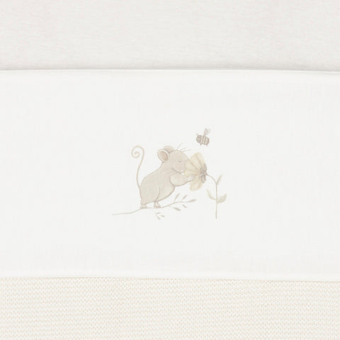 Jollein Fitted Sheet Crib 75x100cm | Dreamy Mouse