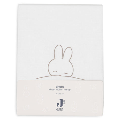 Jollein Fitted Sheet Cradle 75x100cm Sleepy Miffy | Funghi