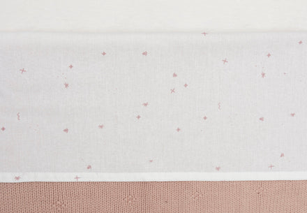 Jollein Crib Sheet 75x100cm Twinkling Wild Rose