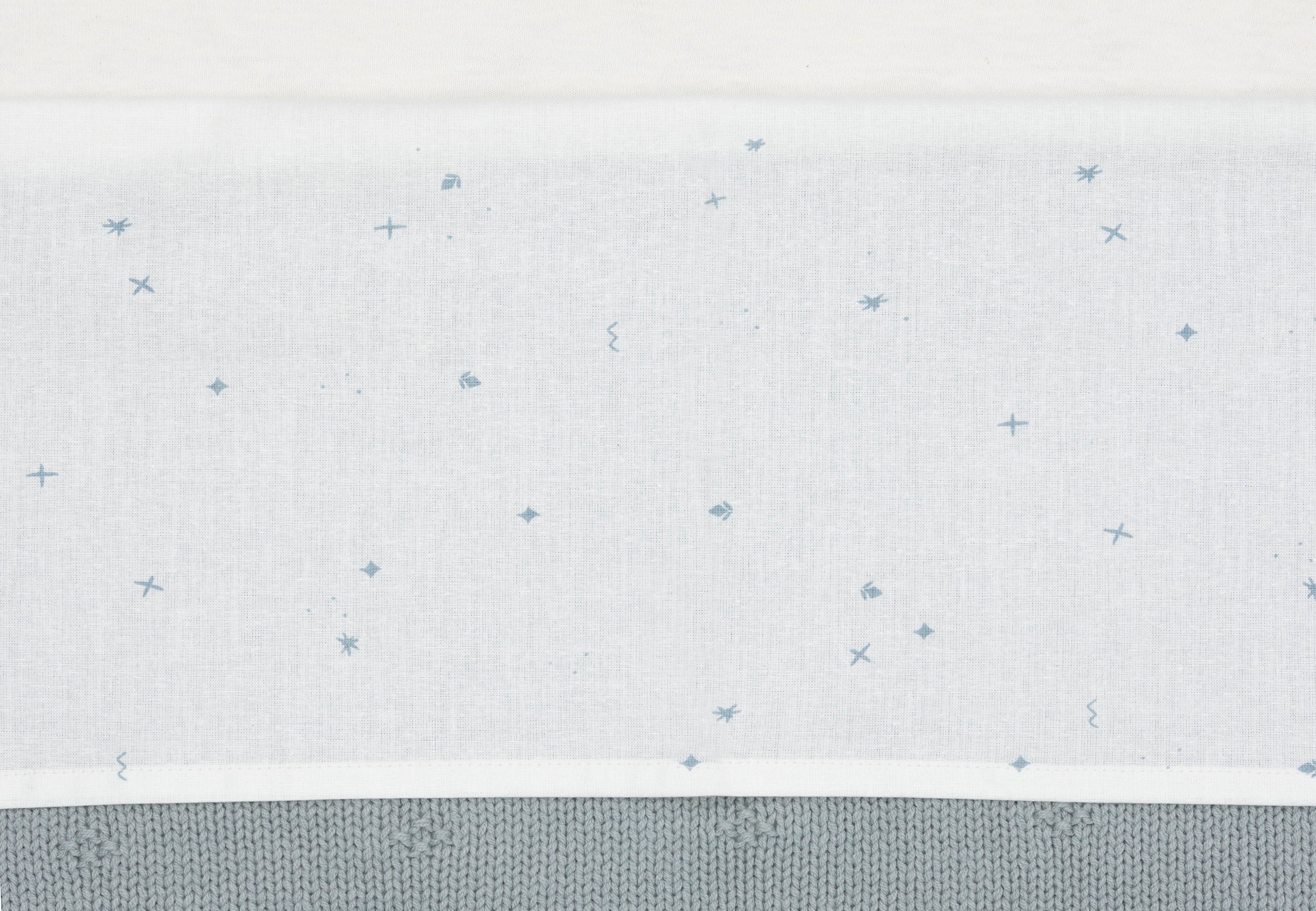 Jollein Crib Sheet 75x100cm Twinkling Sea Green