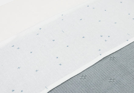 Jollein Crib Sheet 75x100cm Twinkling Sea Green