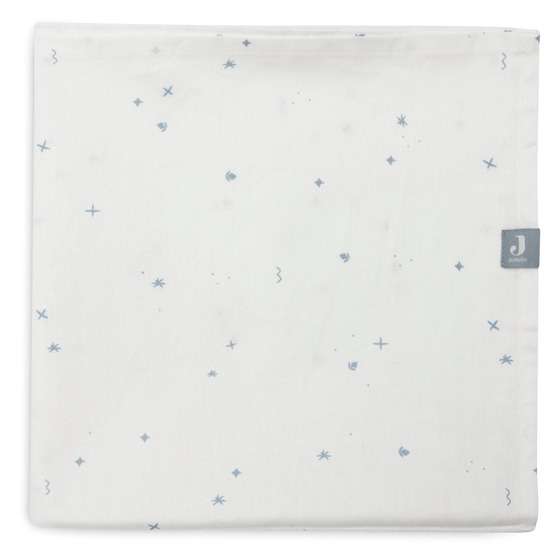 Jollein Crib Sheet 75x100cm Twinkling Sea Green