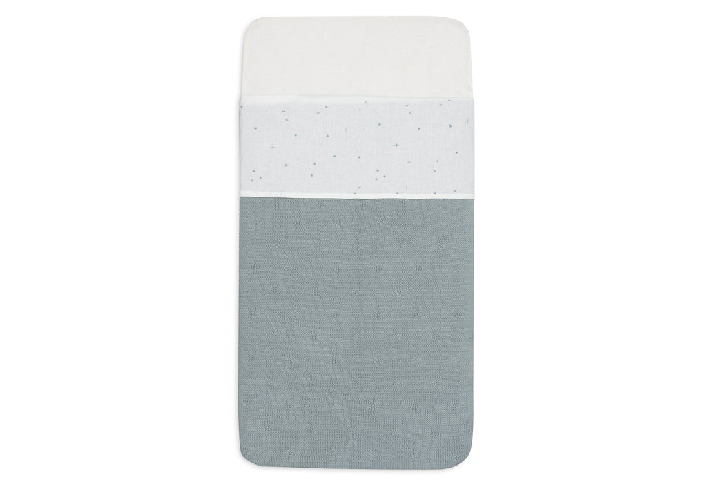 Jollein Crib Sheet 75x100cm Twinkling Sea Green