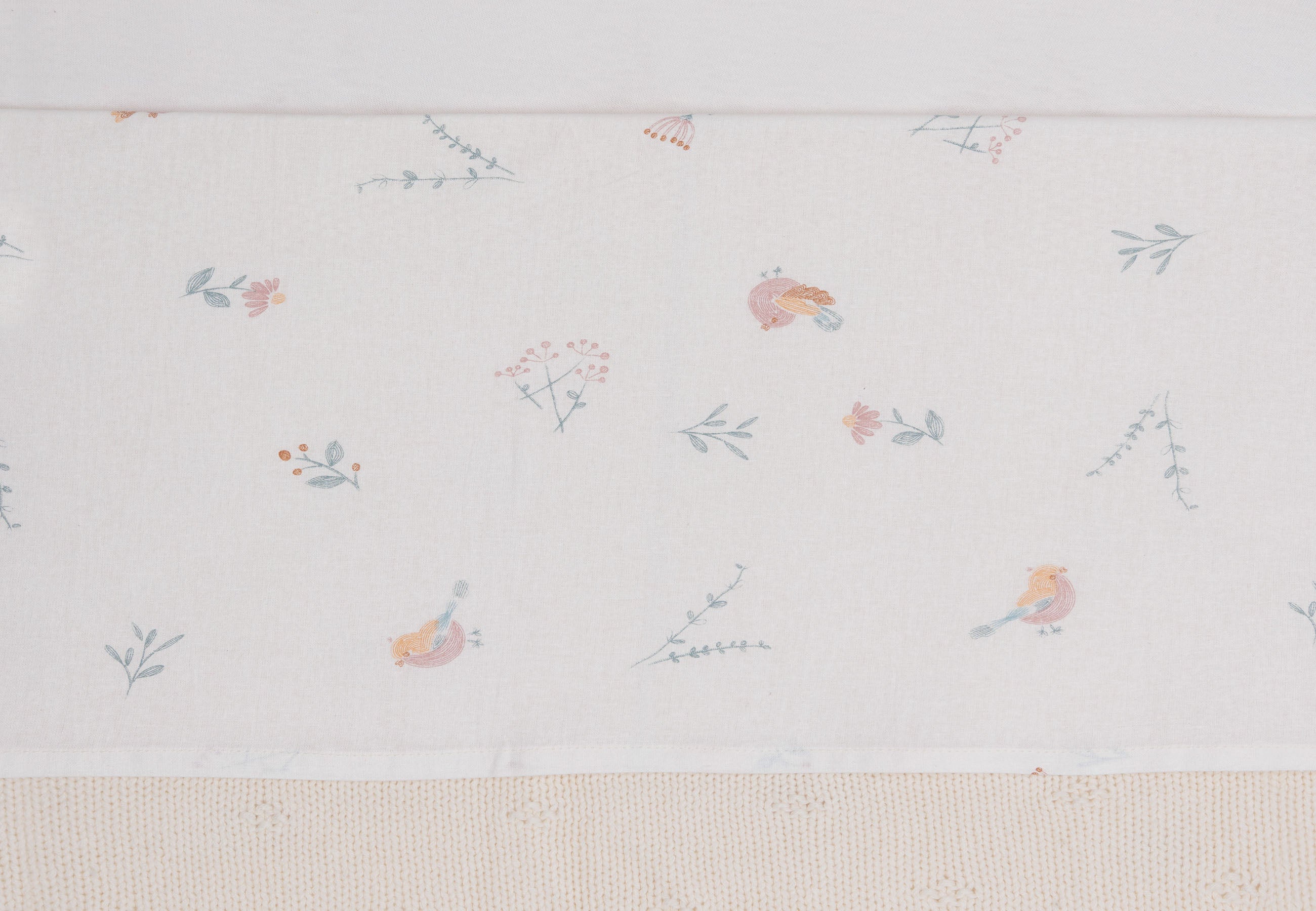 Jollein Cradle Sheet 75x100cm Lovely Birds