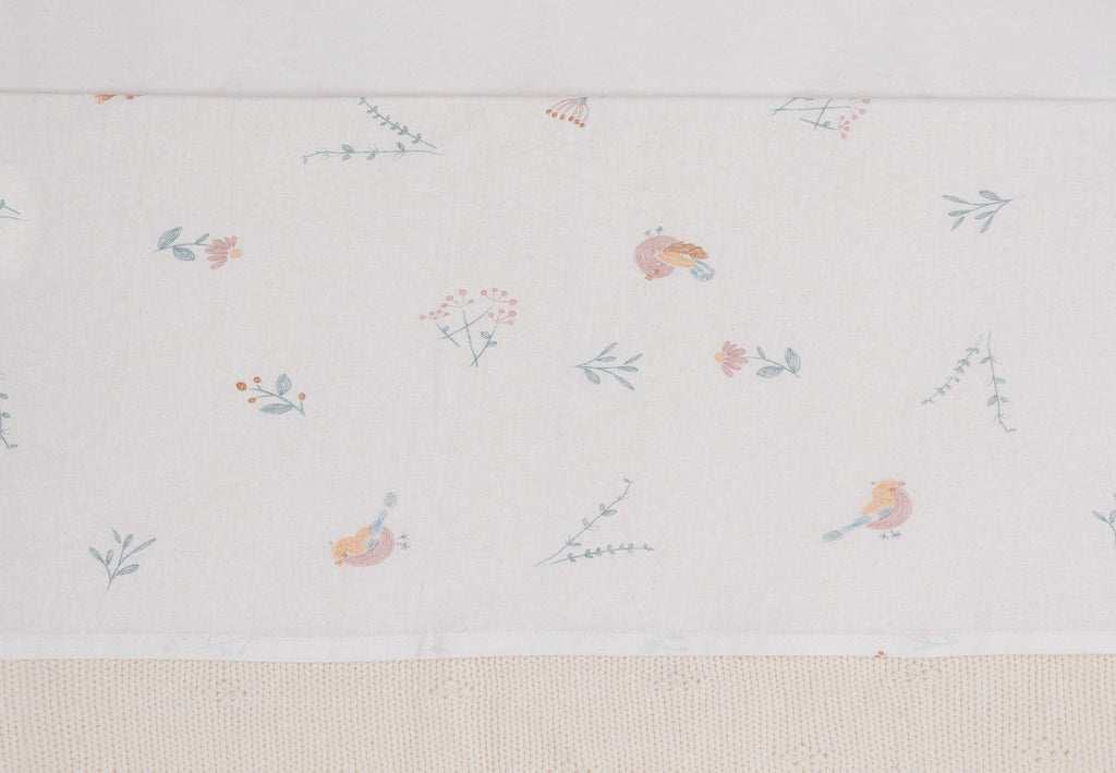 Jollein Cradle Sheet 75x100cm Lovely Birds