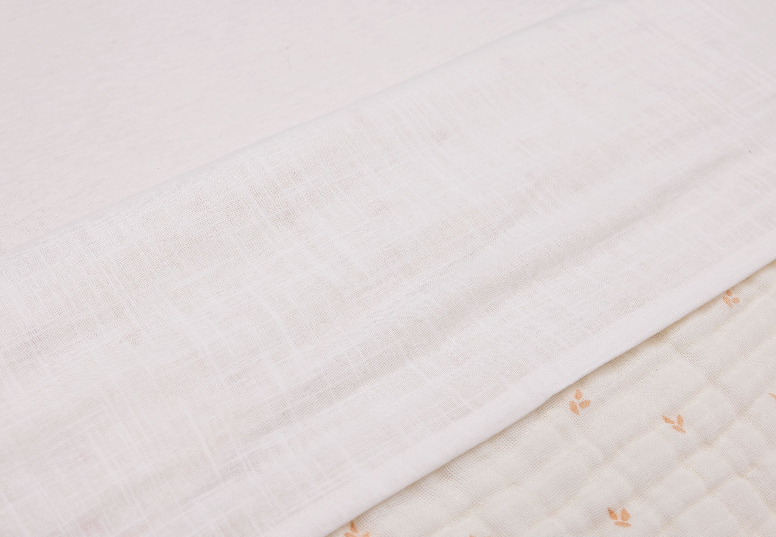 Jollein Sheet Crib 75x100cm | Slub Ivory