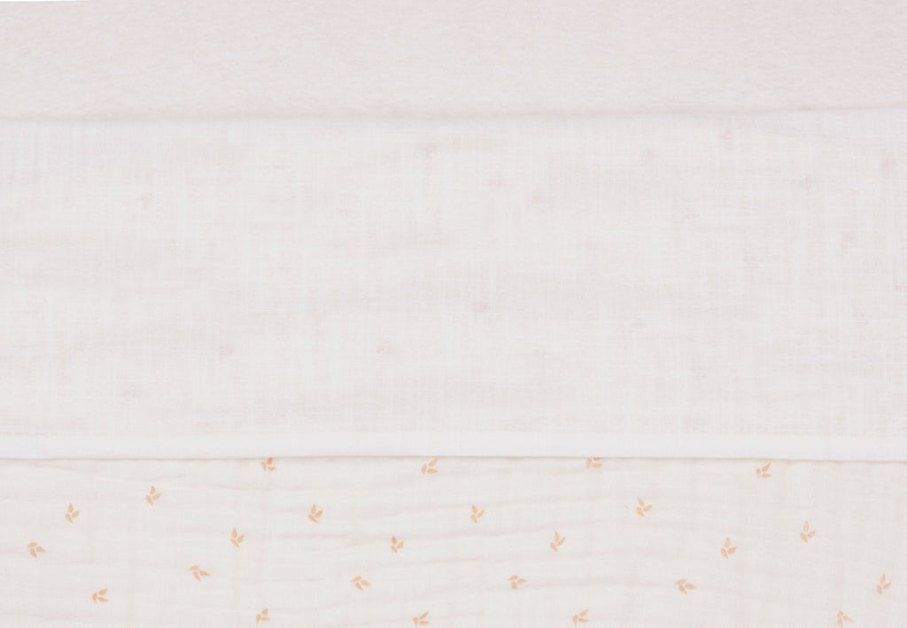 Jollein Sheet Crib 75x100cm | Slub Ivory