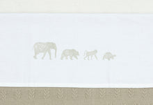 Jollein Crib sheet 120 x 150 cm | Animals Olive Green