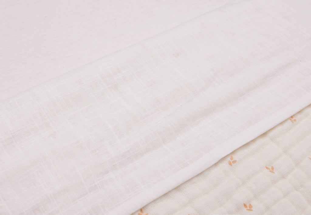 Jollein Sheet Cot 120x150cm | Slub Ivory