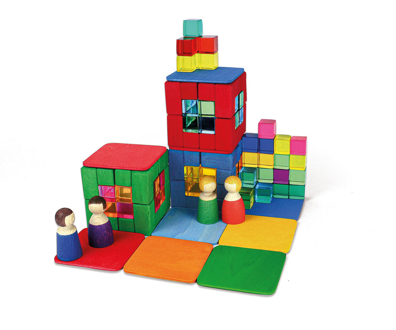 Bauspiel Colorful construction tiles | 52 pieces