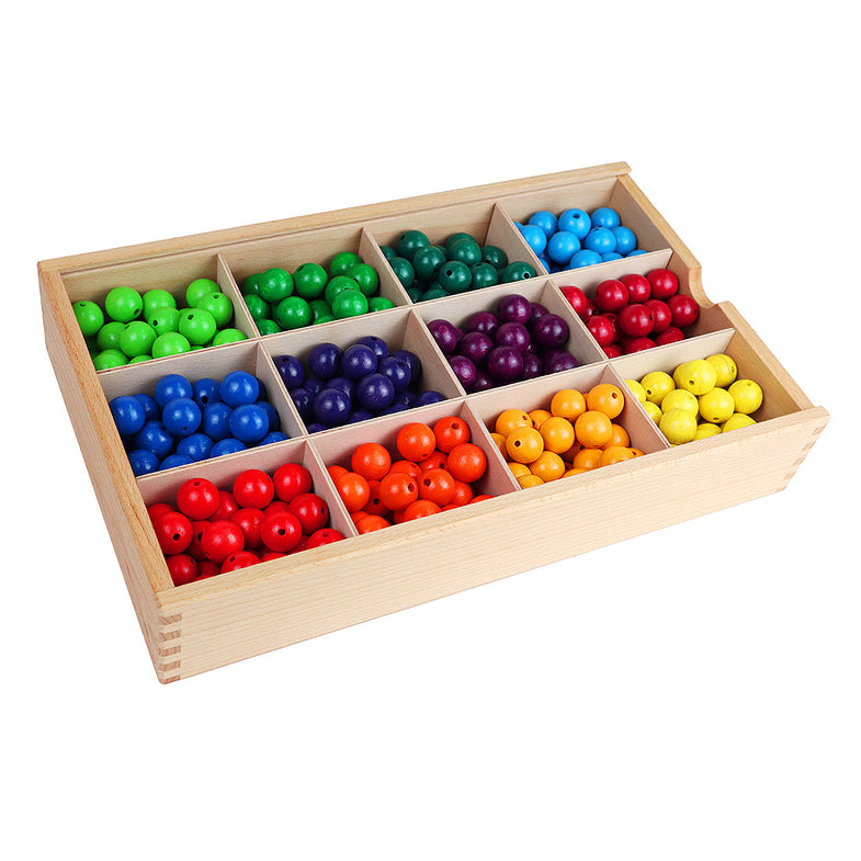 Bauspiel Wooden Sorting Box | Rainbows
