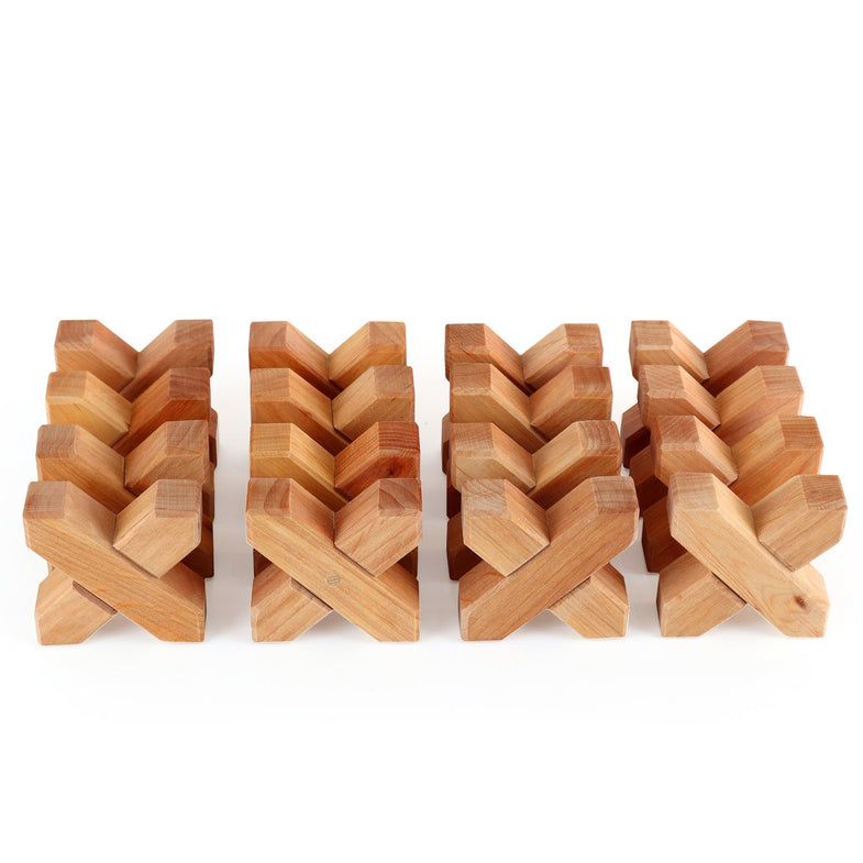 Bauspiel Wooden X-blocks 16 pieces