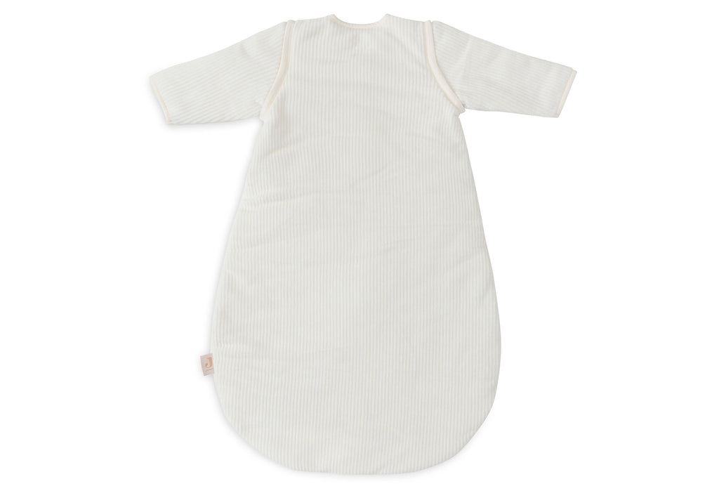 Jollein Sleeping Bag With Removable Sleeves Round 60cm Rib Ivory