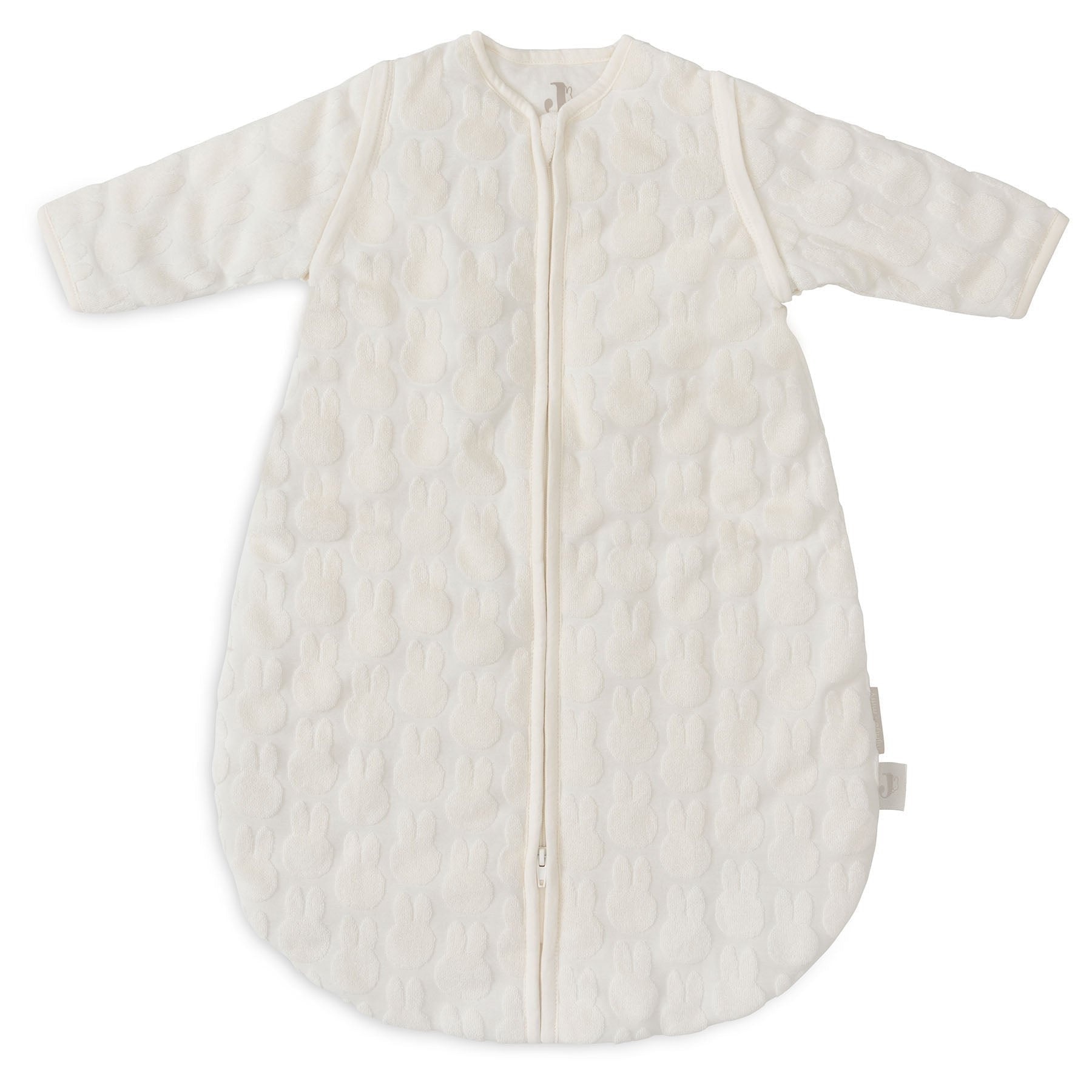 Jollein Sleeping Bag With Removable Sleeves Round 60cm Miffy Jacquard Ivory