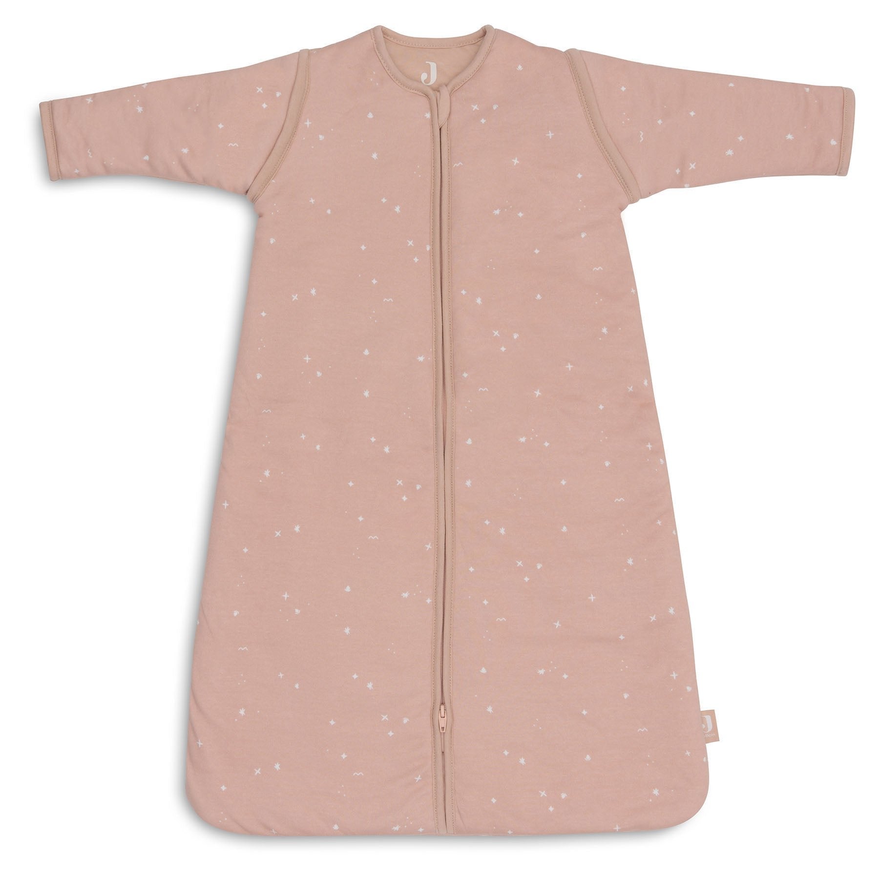 Jollein Sleeping Bag With Removable Sleeves 90cm Twinkling Wild Rose