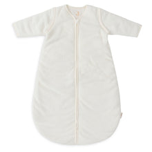 Jollein Sleeping Bag With Removable Sleeves Round 90cm Rib Ivory