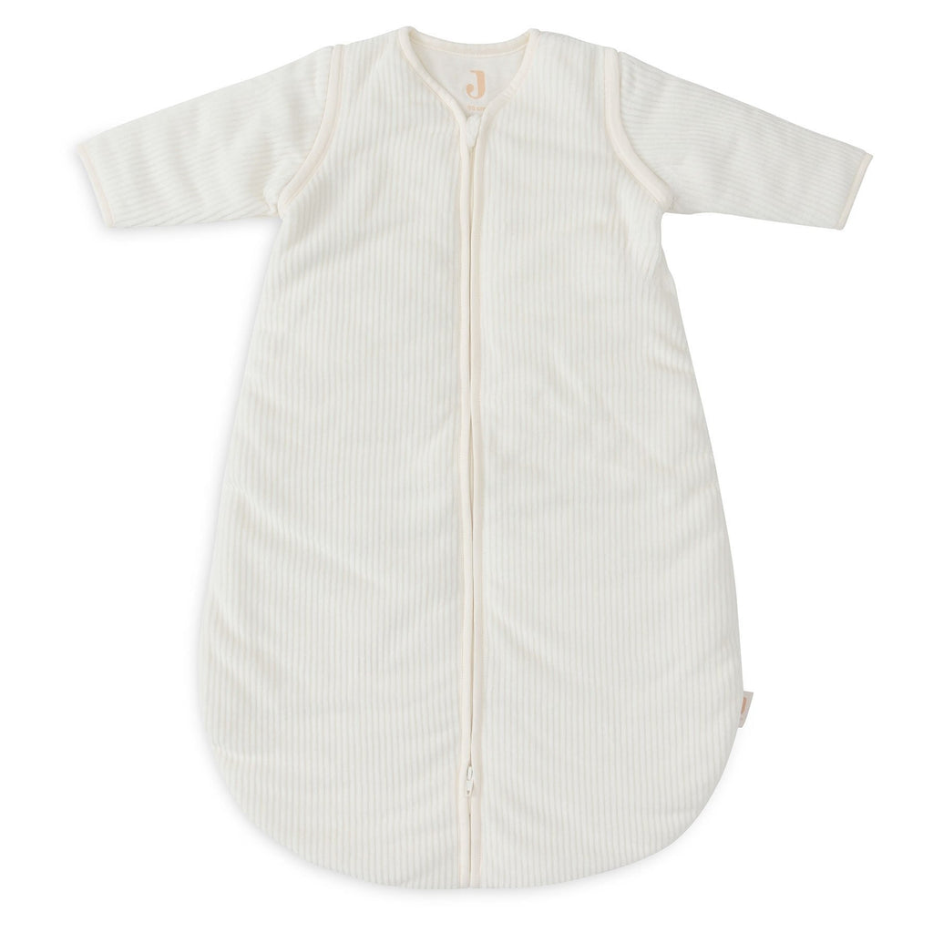 Jollein Sleeping Bag With Removable Sleeves Around 110cm Rib Ivory