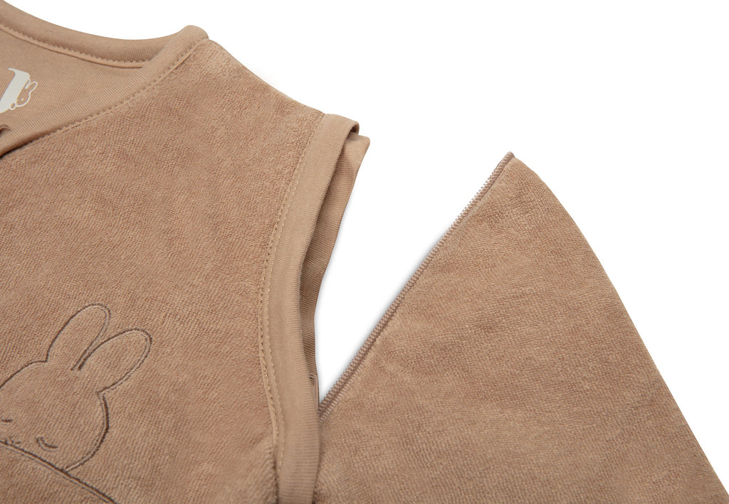 Jollein Baby Sleeping Bag with Detachable Sleeves 110cm Sleepy Miffy Terry | Biscuit