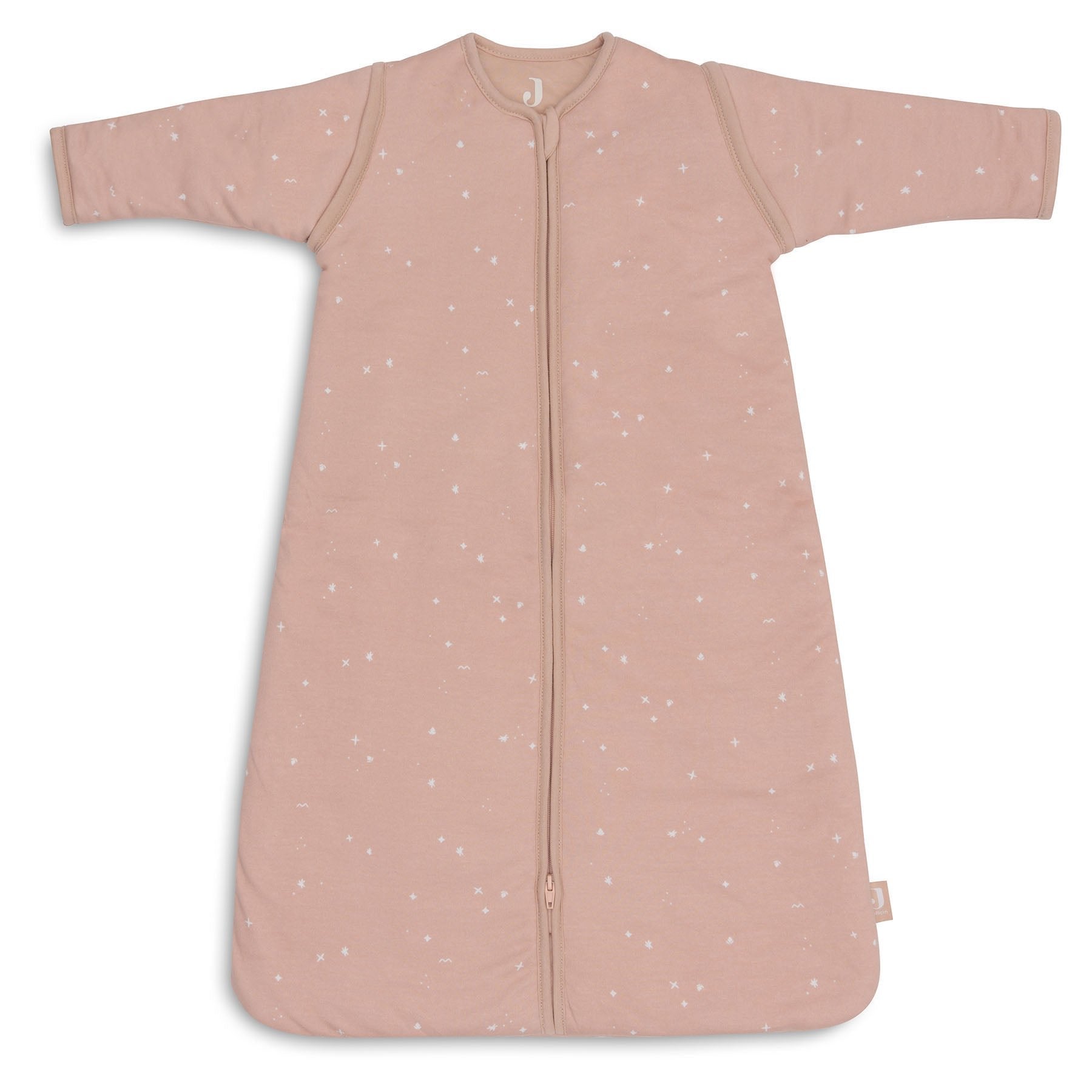 Jollein Sleeping Bag With Removable Sleeves 70cm Twinkling Wild Rose