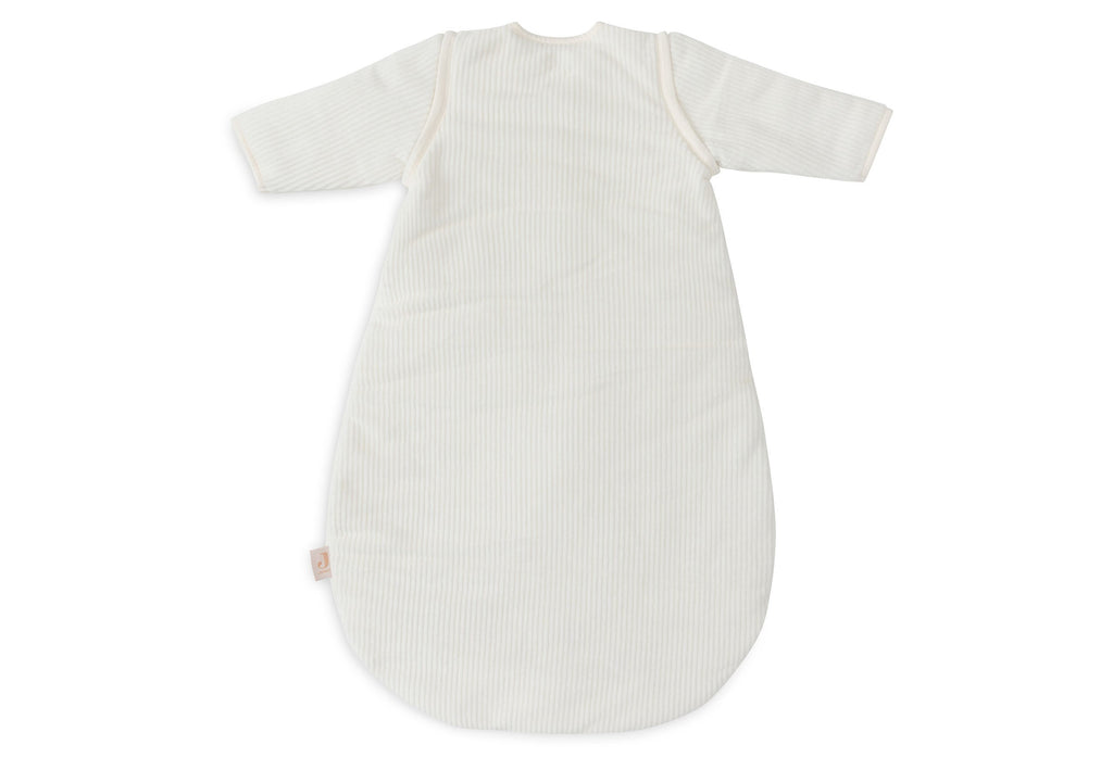 Jollein Sleeping Bag With Removable Sleeves Round 70cm Rib Ivory