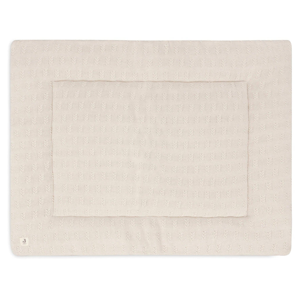 Jollein Play Pen Cloth 75x95cm | Grain Knit Oatmeal