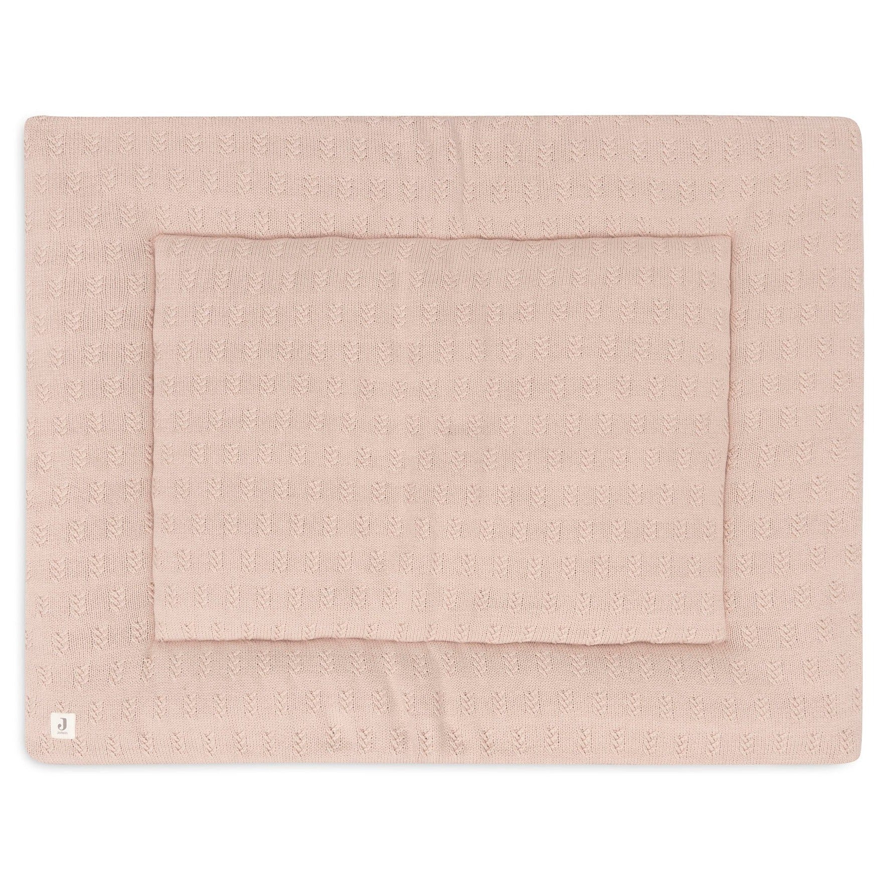 Jollein Play Pen Cloth 75x95cm | Grain Knit Wild Rose