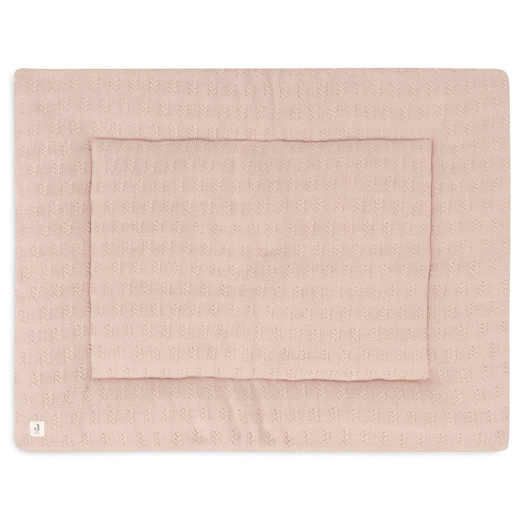 Jollein Play Pen Cloth 75x95cm | Grain Knit Wild Rose