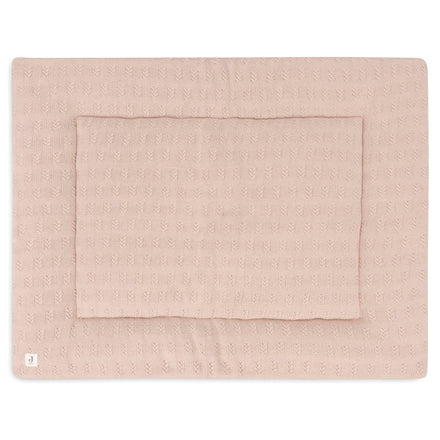 Jollein Play Pen Cloth 75x95cm | Grain Knit Wild Rose