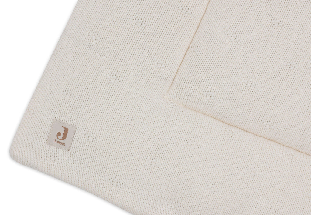 Jollein Playpen Rug 75x95cm Cozy Knit Ivory