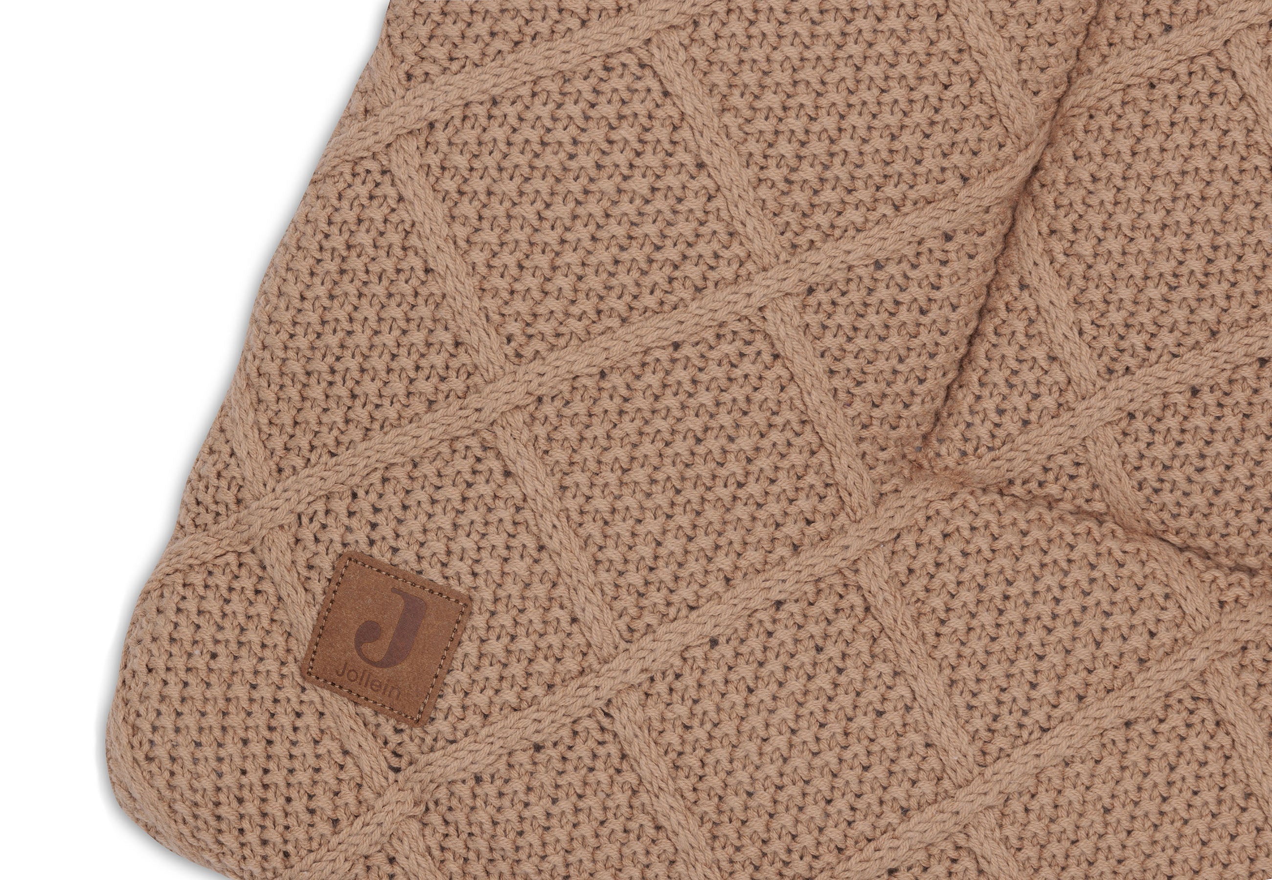 Jollein Playpen mat 75x95cm Check Knit Biscuit