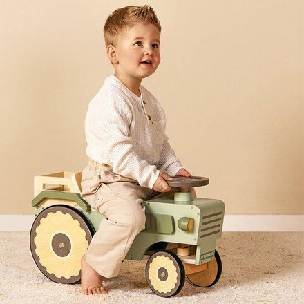 Little Dutch Wooden 4-wheeler tractor | Little Farm