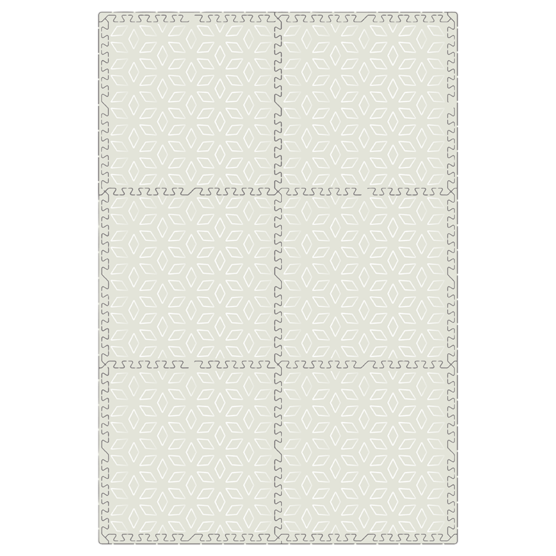Evibell Puzzle Mat Play Mat | Geometric Sand