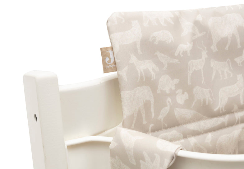 Jollein chair reducer growing cushion | Animals Nougat