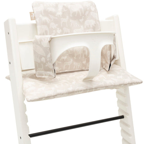Jollein chair reducer growing cushion | Animals Nougat
