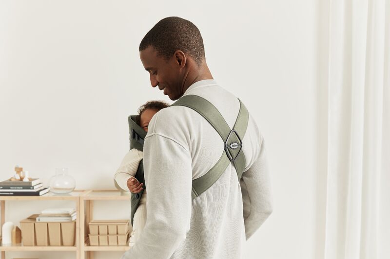 Babybjörn baby carrier mini | Woven dark green