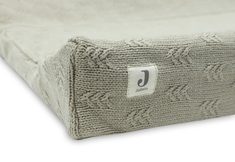 Jollein wash cushion cover Knit 50x70cm | Grain Knit Olive Green