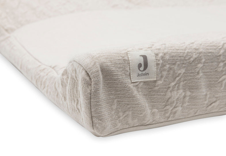 Jollein wash cushion cover Knit 50x70cm | Soft Waves Nougat
