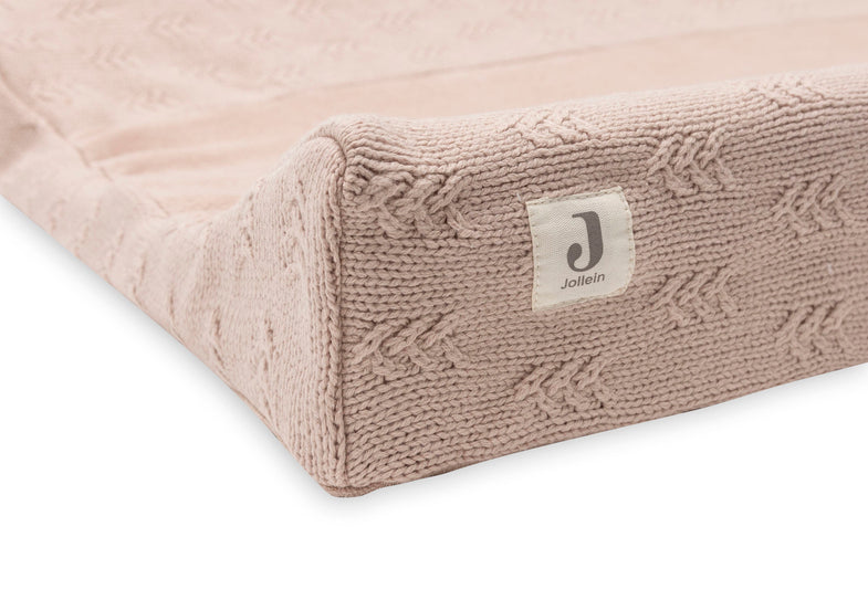 Jollein wash cushion cover Knit 50x70cm | Grain Knit Wild Rose