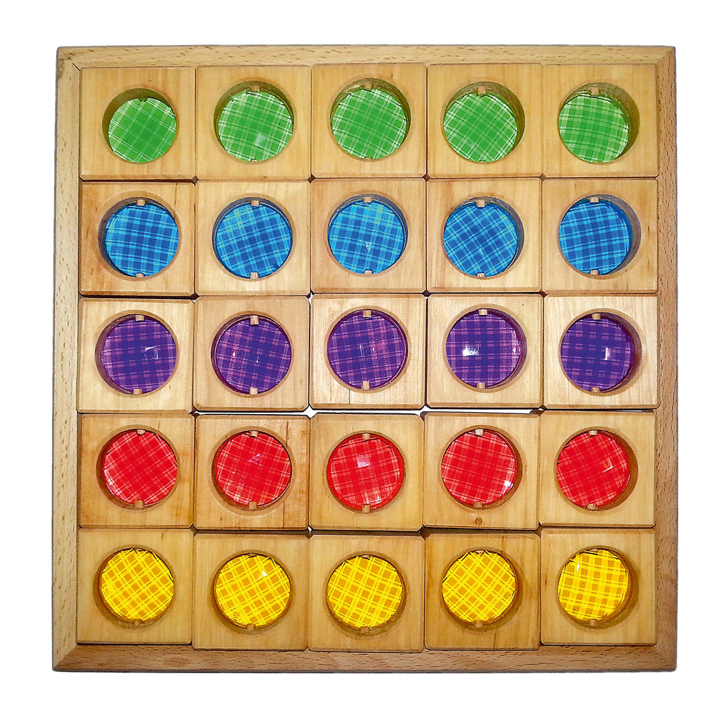 Bauspiel Transparent blocks set 25 | Rainbow