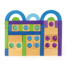 Bauspiel Transparent blocks set 25 | Rainbow